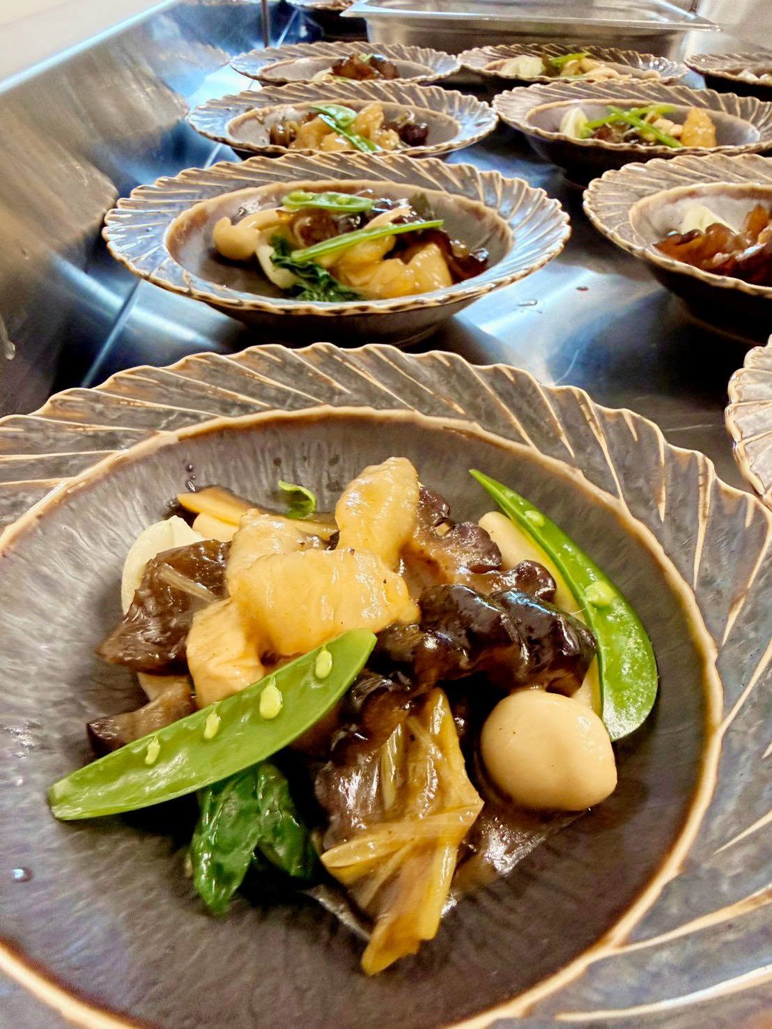 雙耳彩椒炒帶子甜豆