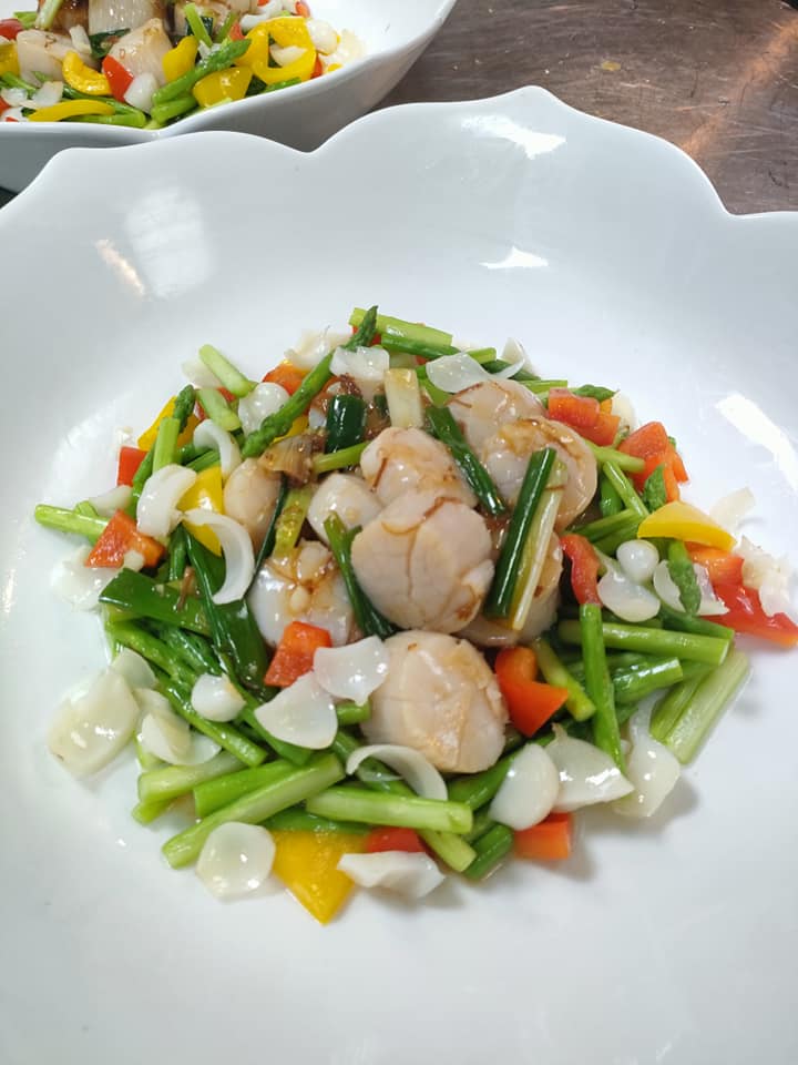 中式外燴桌菜餐點干貝