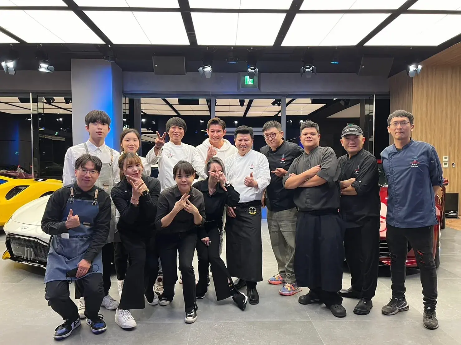 主廚團隊藝人合照