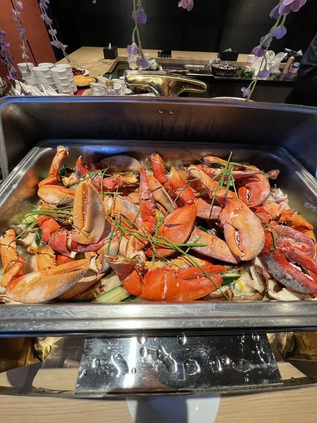 大型外燴自助餐龍蝦料理